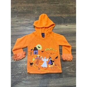 Chelsea's Corner Toddler Orange Halloween Sweater Hoodie 4T Vintage Pumpkin